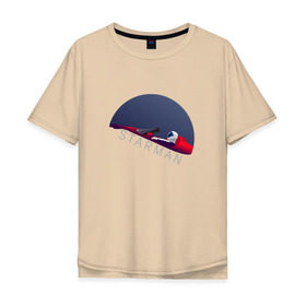 Мужская футболка хлопок Oversize с принтом starman в Петрозаводске, 100% хлопок | свободный крой, круглый ворот, “спинка” длиннее передней части | spacex | tesla | илон маск | маск | спейс икс | тесла