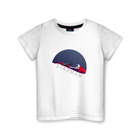 Детская футболка хлопок с принтом starman в Петрозаводске, 100% хлопок | круглый вырез горловины, полуприлегающий силуэт, длина до линии бедер | spacex | tesla | илон маск | маск | спейс икс | тесла