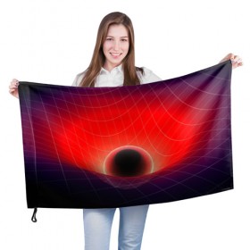 Флаг 3D с принтом Космическая планета в Петрозаводске, 100% полиэстер | плотность ткани — 95 г/м2, размер — 67 х 109 см. Принт наносится с одной стороны | nebula | space | star | астрономия | вселенная | звезды | космический | космос | планеты