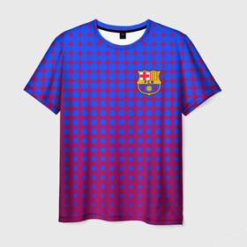 Мужская футболка 3D с принтом Barcelona в Петрозаводске, 100% полиэфир | прямой крой, круглый вырез горловины, длина до линии бедер | barca | barcelona | barsa | barselona | football | futbol | messi | sport | барселона | лига | месси | спорт | футбол