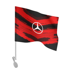 Флаг для автомобиля с принтом Mercedes sport abstract 2018 в Петрозаводске, 100% полиэстер | Размер: 30*21 см | Тематика изображения на принте: 
