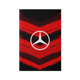 Обложка для паспорта матовая кожа с принтом Mercedes sport abstract 2018 в Петрозаводске, натуральная матовая кожа | размер 19,3 х 13,7 см; прозрачные пластиковые крепления | Тематика изображения на принте: 