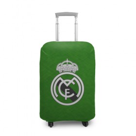 Чехол для чемодана 3D с принтом FC Real Madrid в Петрозаводске, 86% полиэфир, 14% спандекс | двустороннее нанесение принта, прорези для ручек и колес | football | soccer | реал мадрид