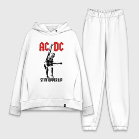 Женский костюм хлопок Oversize с принтом AC DC stiff upper lip в Петрозаводске,  |  | Тематика изображения на принте: ac dc | acdc | acdc ас дс | австралийская | ангус янг | асдс | блюз | группа | крис слэйд | метал | молния | музыка | музыканты | певцы | рок | рок н ролл | стиви янг | хард | хардрок | эксл роуз