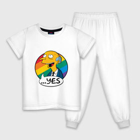 Детская пижама хлопок с принтом Мистер Бёрнс в Петрозаводске, 100% хлопок |  брюки и футболка прямого кроя, без карманов, на брюках мягкая резинка на поясе и по низу штанин
 | simpsons