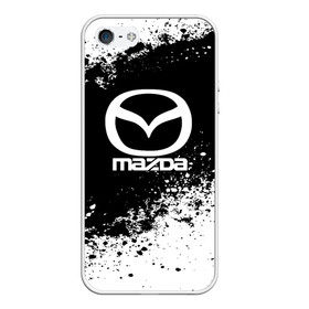 Чехол для iPhone 5/5S матовый с принтом Mazda abstract sport в Петрозаводске, Силикон | Область печати: задняя сторона чехла, без боковых панелей | auto | automobile | car | machine | mazda | motor | motor car | sport car | автомашина | бренд | легковой автомобиль | мазда | марка | спортивный автомобиль | тачка