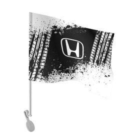 Флаг для автомобиля с принтом Honda abstract sport в Петрозаводске, 100% полиэстер | Размер: 30*21 см | auto | automobile | car | honda | machine | motor | motor car | sport car | автомашина | бренд | легковой автомобиль | марка | спортивный автомобиль | тачка | хонда