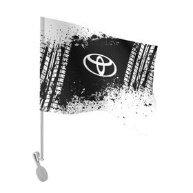 Флаг для автомобиля с принтом Toyota abstract sport в Петрозаводске, 100% полиэстер | Размер: 30*21 см | auto | automobile | car | machine | motor | motor car | sport car | toyota | автомашина | бренд | легковой автомобиль | марка | спортивный автомобиль | тачка