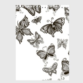 Скетчбук с принтом Коллекция BOUDOIR в Петрозаводске, 100% бумага
 | 48 листов, плотность листов — 100 г/м2, плотность картонной обложки — 250 г/м2. Листы скреплены сверху удобной пружинной спиралью | Тематика изображения на принте: абстракция | бабочки