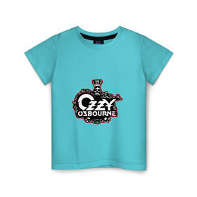 Детская футболка хлопок с принтом Ozzy Ozbourne в Петрозаводске, 100% хлопок | круглый вырез горловины, полуприлегающий силуэт, длина до линии бедер | black sabbath | блек сабатаж | озборн | оззи | ози | осборн