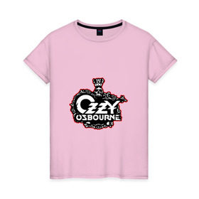 Женская футболка хлопок с принтом Ozzy Ozbourne в Петрозаводске, 100% хлопок | прямой крой, круглый вырез горловины, длина до линии бедер, слегка спущенное плечо | black sabbath | блек сабатаж | озборн | оззи | ози | осборн