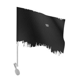 Флаг для автомобиля с принтом Audi abstract black 2018 в Петрозаводске, 100% полиэстер | Размер: 30*21 см | audi | auto | automobile | car | machine | motor | motor car | sport car | автомашина | ауди | бренд | легковой автомобиль | марка | спортивный автомобиль | тачка