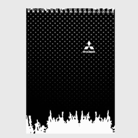 Скетчбук с принтом Mitsubishi abstract black в Петрозаводске, 100% бумага
 | 48 листов, плотность листов — 100 г/м2, плотность картонной обложки — 250 г/м2. Листы скреплены сверху удобной пружинной спиралью |  машина | марка | митсубиси