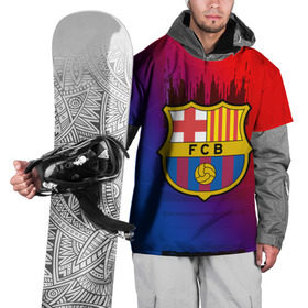 Накидка на куртку 3D с принтом FC Barcelona color sport в Петрозаводске, 100% полиэстер |  | Тематика изображения на принте: football | soccer | барселона