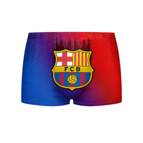 Мужские трусы 3D с принтом FC Barcelona color sport в Петрозаводске, 50% хлопок, 50% полиэстер | классическая посадка, на поясе мягкая тканевая резинка | football | soccer | барселона
