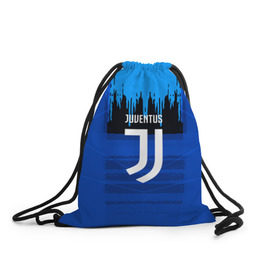 Рюкзак-мешок 3D с принтом FC Juventus color abstract в Петрозаводске, 100% полиэстер | плотность ткани — 200 г/м2, размер — 35 х 45 см; лямки — толстые шнурки, застежка на шнуровке, без карманов и подкладки | 