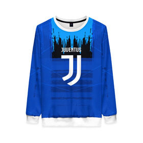 Женский свитшот 3D с принтом FC Juventus color abstract в Петрозаводске, 100% полиэстер с мягким внутренним слоем | круглый вырез горловины, мягкая резинка на манжетах и поясе, свободная посадка по фигуре | 