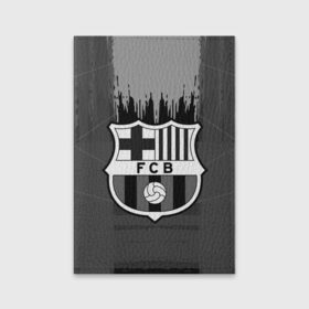 Обложка для паспорта матовая кожа с принтом FC Barcelona abstract color в Петрозаводске, натуральная матовая кожа | размер 19,3 х 13,7 см; прозрачные пластиковые крепления | Тематика изображения на принте: 
