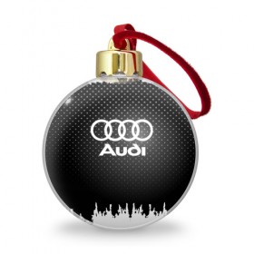 Ёлочный шар с принтом Audi в Петрозаводске, Пластик | Диаметр: 77 мм | Тематика изображения на принте: 