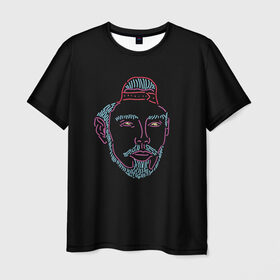 Мужская футболка 3D с принтом Mnogoznaal 6 в Петрозаводске, 100% полиэфир | прямой крой, круглый вырез горловины, длина до линии бедер | mnogoznaal | максим лазин | многознаал