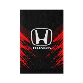 Обложка для паспорта матовая кожа с принтом HONDA SPORT COLLECTION в Петрозаводске, натуральная матовая кожа | размер 19,3 х 13,7 см; прозрачные пластиковые крепления | auto | automobile | car | honda | machine | motor | motor car | sport car | автомашина | бренд | легковой автомобиль | марка | спортивный автомобиль | тачка | хонда