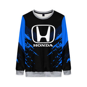 Женский свитшот 3D с принтом HONDA SPORT COLLECTION в Петрозаводске, 100% полиэстер с мягким внутренним слоем | круглый вырез горловины, мягкая резинка на манжетах и поясе, свободная посадка по фигуре | auto | automobile | car | honda | machine | motor | motor car | sport car | автомашина | бренд | легковой автомобиль | марка | спортивный автомобиль | тачка | хонда