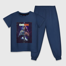 Детская пижама хлопок с принтом dark в Петрозаводске, 100% хлопок |  брюки и футболка прямого кроя, без карманов, на брюках мягкая резинка на поясе и по низу штанин
 | Тематика изображения на принте: dark | netflix | тьма