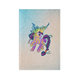 Обложка для паспорта матовая кожа с принтом My Little Pony в Петрозаводске, натуральная матовая кожа | размер 19,3 х 13,7 см; прозрачные пластиковые крепления | комедия | маленький | мой | музыка | мультфильм | мюзикл | пони | приключения | сказка | фэнтези