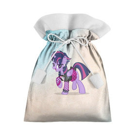 Подарочный 3D мешок с принтом My Little Pony в Петрозаводске, 100% полиэстер | Размер: 29*39 см | Тематика изображения на принте: мой маленький пони | мультфильм