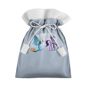 Подарочный 3D мешок с принтом My Little Pony в Петрозаводске, 100% полиэстер | Размер: 29*39 см | 