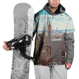 Накидка на куртку 3D с принтом Столица мира (Нью-Йорк) в Петрозаводске, 100% полиэстер |  | america | new york | usa | америка | каменные джунгли | нью йорк | сша