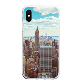 Чехол для iPhone XS Max матовый с принтом Столица мира (Нью-Йорк) в Петрозаводске, Силикон | Область печати: задняя сторона чехла, без боковых панелей | america | new york | usa | америка | каменные джунгли | нью йорк | сша