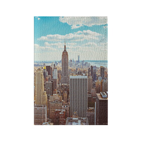 Обложка для паспорта матовая кожа с принтом Столица мира (Нью-Йорк) в Петрозаводске, натуральная матовая кожа | размер 19,3 х 13,7 см; прозрачные пластиковые крепления | america | new york | usa | америка | каменные джунгли | нью йорк | сша