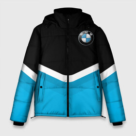 Мужская зимняя куртка 3D с принтом BMW Black & Blue в Петрозаводске, верх — 100% полиэстер; подкладка — 100% полиэстер; утеплитель — 100% полиэстер | длина ниже бедра, свободный силуэт Оверсайз. Есть воротник-стойка, отстегивающийся капюшон и ветрозащитная планка. 

Боковые карманы с листочкой на кнопках и внутренний карман на молнии. | Тематика изображения на принте: bmw | bu | collection | line | m5 | moto | motosport | rally | sport | авто | баварские | байкер | байкеры | беха | бмв | бумер | бэха | германия | гонки | гонщик | гонщики | заводы | лайн | м5 | машина | мото | моторные | мотоспорт