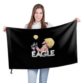 Флаг 3D с принтом Хабиб Нурмагомедов в Петрозаводске, 100% полиэстер | плотность ткани — 95 г/м2, размер — 67 х 109 см. Принт наносится с одной стороны | 05 | aka | eagle | khabib | mma | nurmagamedov | ufc | аварец | дагестан | мма | регион | самбо