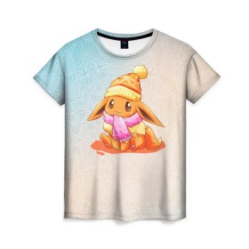 Женская футболка 3D с принтом Покемон Иви в Петрозаводске, 100% полиэфир ( синтетическое хлопкоподобное полотно) | прямой крой, круглый вырез горловины, длина до линии бедер | pokemon | комедия | музыка | мультфильм | мюзикл | покемон | приключения | сказка | фэнтези