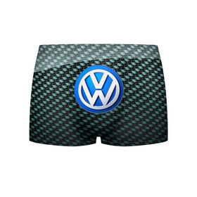 Мужские трусы 3D с принтом Volkswagen SPORT в Петрозаводске, 50% хлопок, 50% полиэстер | классическая посадка, на поясе мягкая тканевая резинка | Тематика изображения на принте: 
