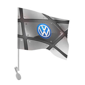 Флаг для автомобиля с принтом Volkswagen metalic 2018 в Петрозаводске, 100% полиэстер | Размер: 30*21 см | auto | automobile | car | carbon | machine | motor | motor car | sport car | volkswagen | автомашина | бренд | легковой автомобиль | марка | спортивный автомобиль | тачка