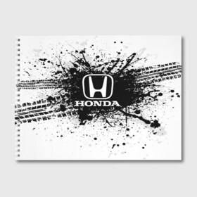 Альбом для рисования с принтом Honda в Петрозаводске, 100% бумага
 | матовая бумага, плотность 200 мг. | auto | automobile | car | carbon | honda | machine | motor | motor car | sport car | автомашина | бренд | легковой автомобиль | марка | спортивный автомобиль | тачка | хонда