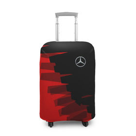 Чехол для чемодана 3D с принтом MERCEDES BENZ SPORT в Петрозаводске, 86% полиэфир, 14% спандекс | двустороннее нанесение принта, прорези для ручек и колес | amg | auto | mercedes | авто | автомобиль | автомобильные | амг | бренд | марка | машины | мерседес
