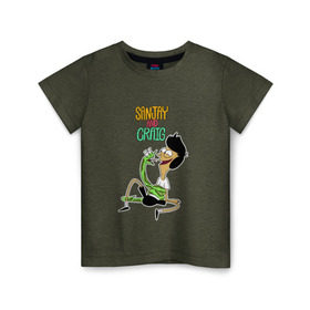 Детская футболка хлопок с принтом Санджей и Крейг в Петрозаводске, 100% хлопок | круглый вырез горловины, полуприлегающий силуэт, длина до линии бедер | sanjay and craig | крейг | мультфильм | санджей