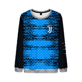 Мужской свитшот 3D с принтом Juventus sport uniform в Петрозаводске, 100% полиэстер с мягким внутренним слоем | круглый вырез горловины, мягкая резинка на манжетах и поясе, свободная посадка по фигуре | Тематика изображения на принте: 