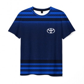Мужская футболка 3D с принтом Toyota ultra collection в Петрозаводске, 100% полиэфир | прямой крой, круглый вырез горловины, длина до линии бедер | 