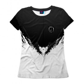 Женская футболка 3D с принтом Paris black 2018 в Петрозаводске, 100% полиэфир ( синтетическое хлопкоподобное полотно) | прямой крой, круглый вырез горловины, длина до линии бедер | football | soccer | париж