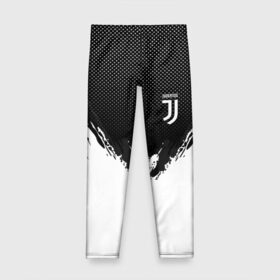 Детские леггинсы 3D с принтом Juventus black 2018 в Петрозаводске, полиэстер 85%, спандекс 15% | эластичный пояс, зауженный крой | 