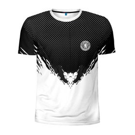 Мужская футболка 3D спортивная с принтом Chelsea black 2018 в Петрозаводске, 100% полиэстер с улучшенными характеристиками | приталенный силуэт, круглая горловина, широкие плечи, сужается к линии бедра | Тематика изображения на принте: football | soccer | челси
