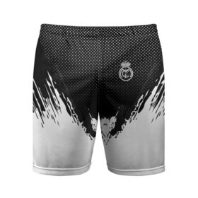Мужские шорты 3D спортивные с принтом Real Madrid black 2018 в Петрозаводске,  |  | football | soccer | реал мадрид