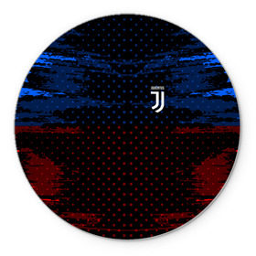 Коврик круглый с принтом Juventus abstract collection в Петрозаводске, резина и полиэстер | круглая форма, изображение наносится на всю лицевую часть | Тематика изображения на принте: football | soccer | ювентус