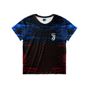Детская футболка 3D с принтом Juventus abstract collection в Петрозаводске, 100% гипоаллергенный полиэфир | прямой крой, круглый вырез горловины, длина до линии бедер, чуть спущенное плечо, ткань немного тянется | football | soccer | ювентус