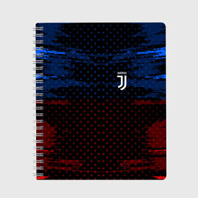 Тетрадь с принтом Juventus abstract collection в Петрозаводске, 100% бумага | 48 листов, плотность листов — 60 г/м2, плотность картонной обложки — 250 г/м2. Листы скреплены сбоку удобной пружинной спиралью. Уголки страниц и обложки скругленные. Цвет линий — светло-серый
 | football | soccer | ювентус